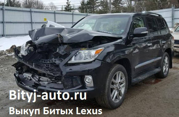 на фото: битый Lexus LX 570, автомобиль заехал под высокий грузовик без бампера